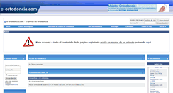 Desktop Screenshot of e-ortodoncia.com