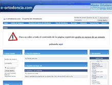 Tablet Screenshot of e-ortodoncia.com